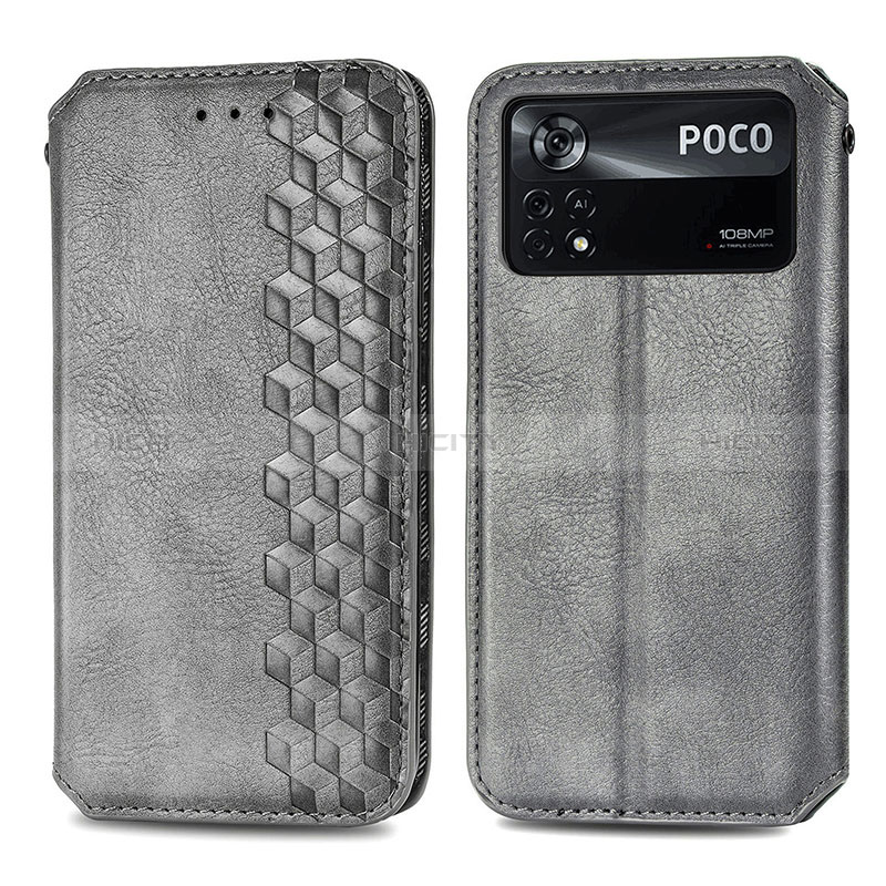 Funda de Cuero Cartera con Soporte Carcasa S01D para Xiaomi Poco X4 Pro 5G