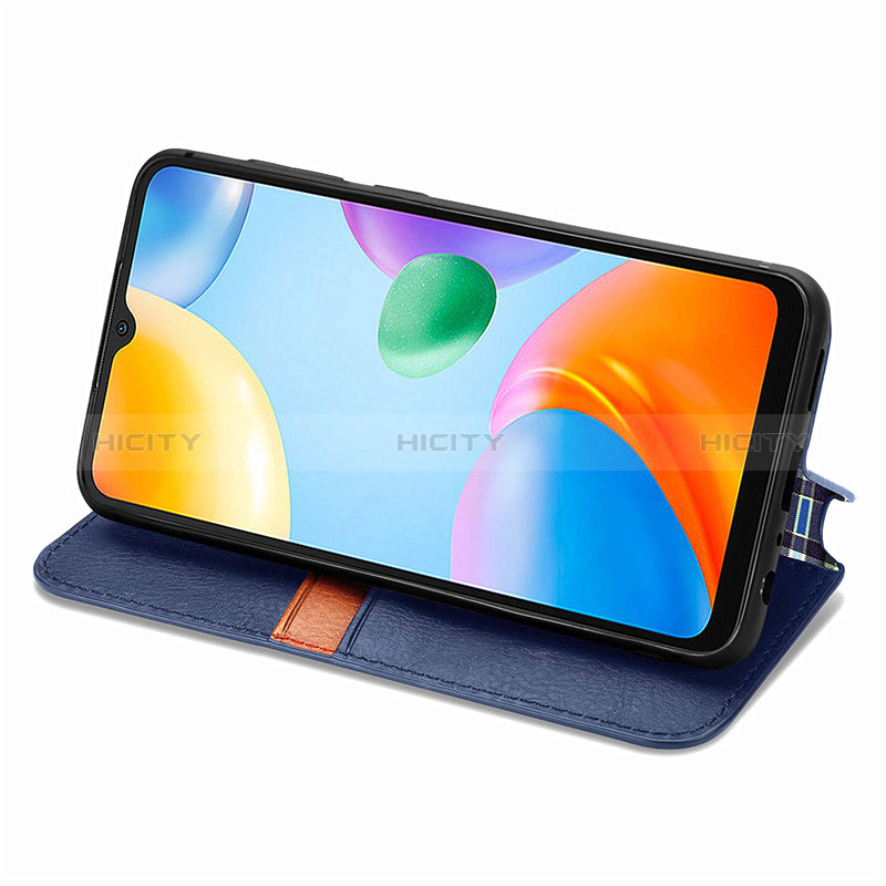 Funda de Cuero Cartera con Soporte Carcasa S01D para Xiaomi Redmi 10 India