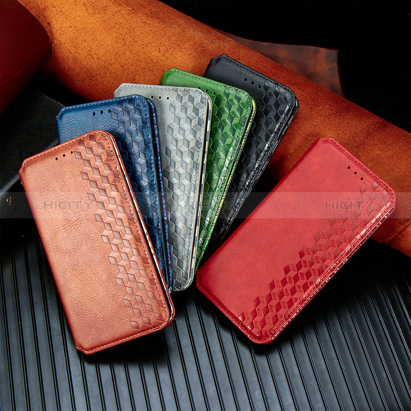 Funda de Cuero Cartera con Soporte Carcasa S01D para Xiaomi Redmi 10 Power