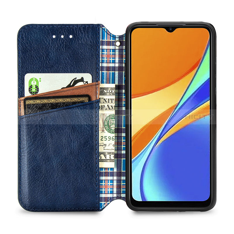 Funda de Cuero Cartera con Soporte Carcasa S01D para Xiaomi Redmi 10A 4G