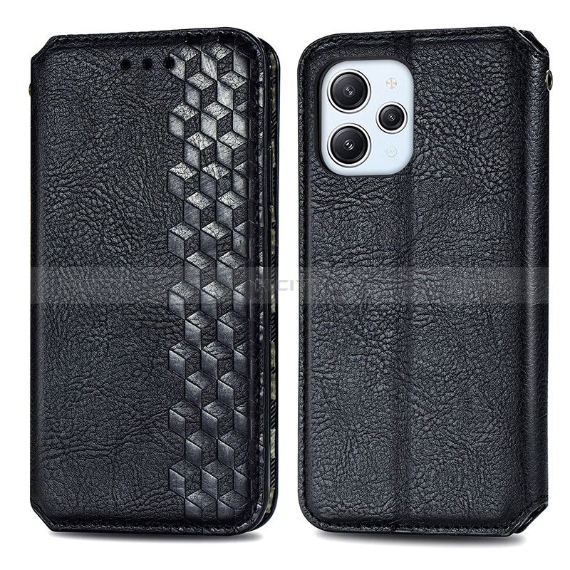 Funda de Cuero Cartera con Soporte Carcasa S01D para Xiaomi Redmi 12 4G