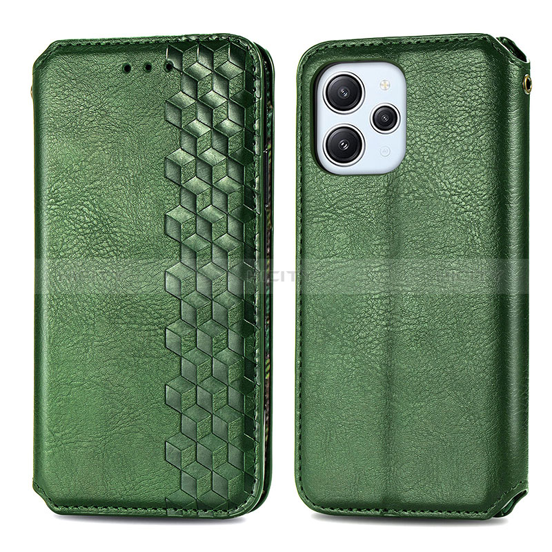 Funda de Cuero Cartera con Soporte Carcasa S01D para Xiaomi Redmi 12 4G