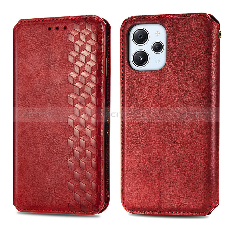 Funda de Cuero Cartera con Soporte Carcasa S01D para Xiaomi Redmi 12 4G