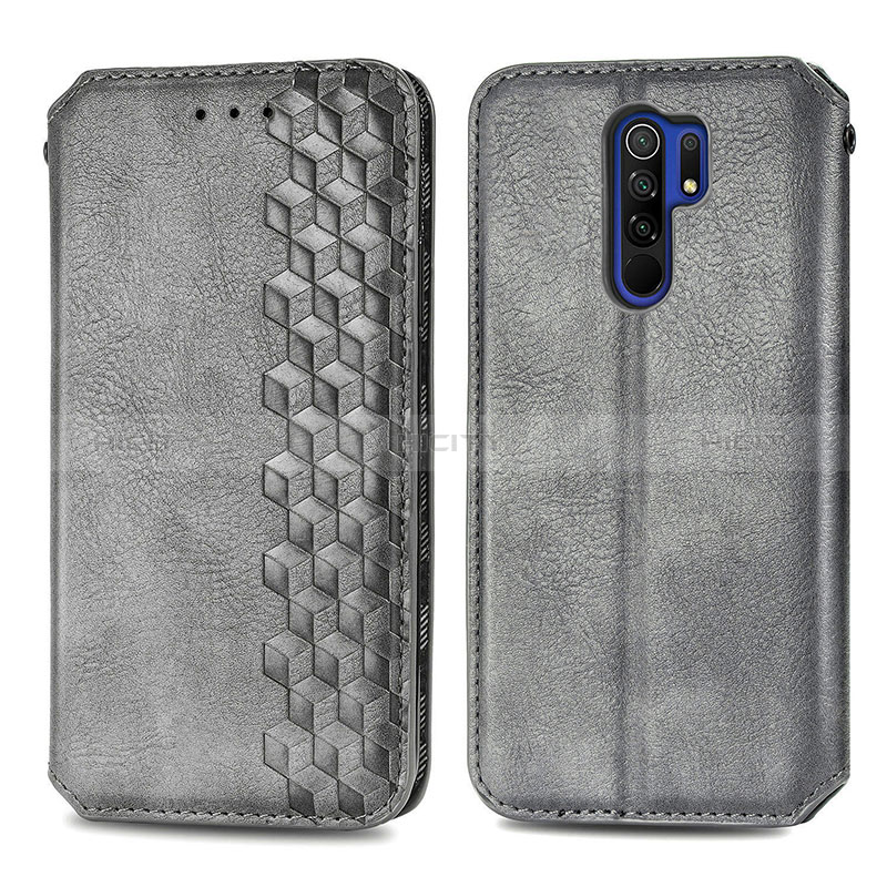 Funda de Cuero Cartera con Soporte Carcasa S01D para Xiaomi Redmi 9