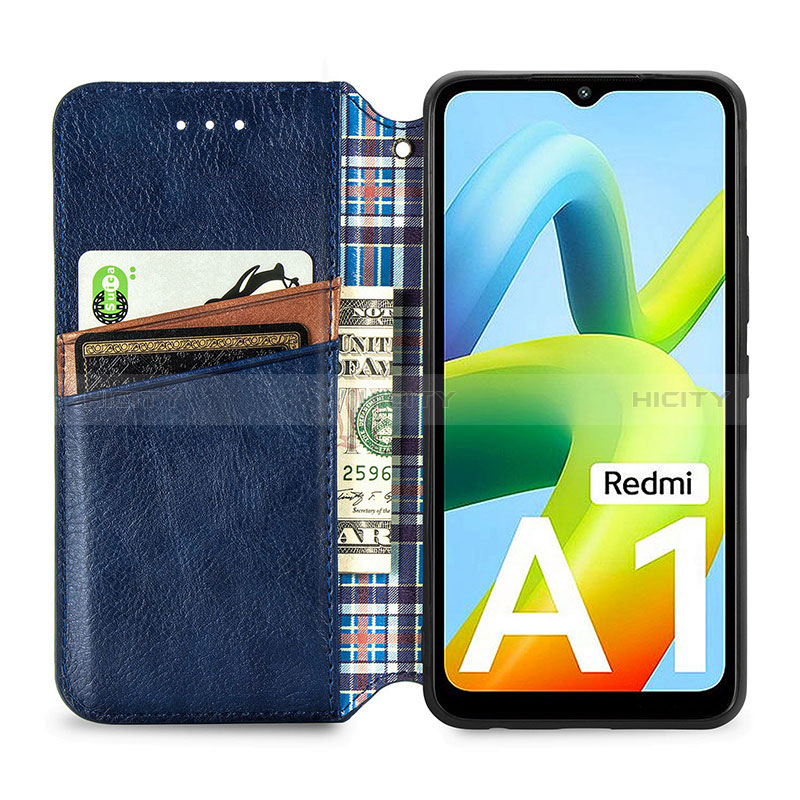 Funda de Cuero Cartera con Soporte Carcasa S01D para Xiaomi Redmi A1