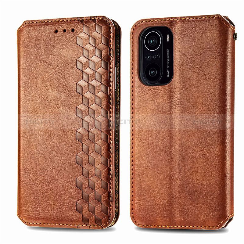 Funda de Cuero Cartera con Soporte Carcasa S01D para Xiaomi Redmi K40 Pro 5G