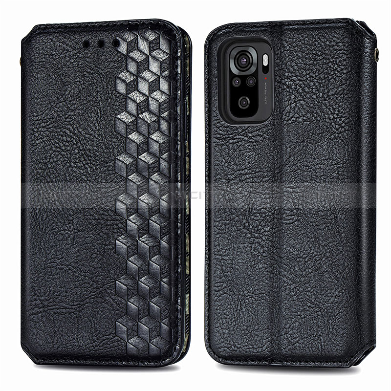 Funda de Cuero Cartera con Soporte Carcasa S01D para Xiaomi Redmi Note 10 4G