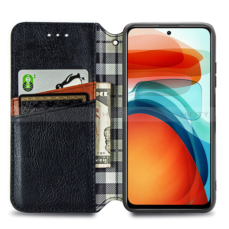 Funda de Cuero Cartera con Soporte Carcasa S01D para Xiaomi Redmi Note 10 Pro 5G