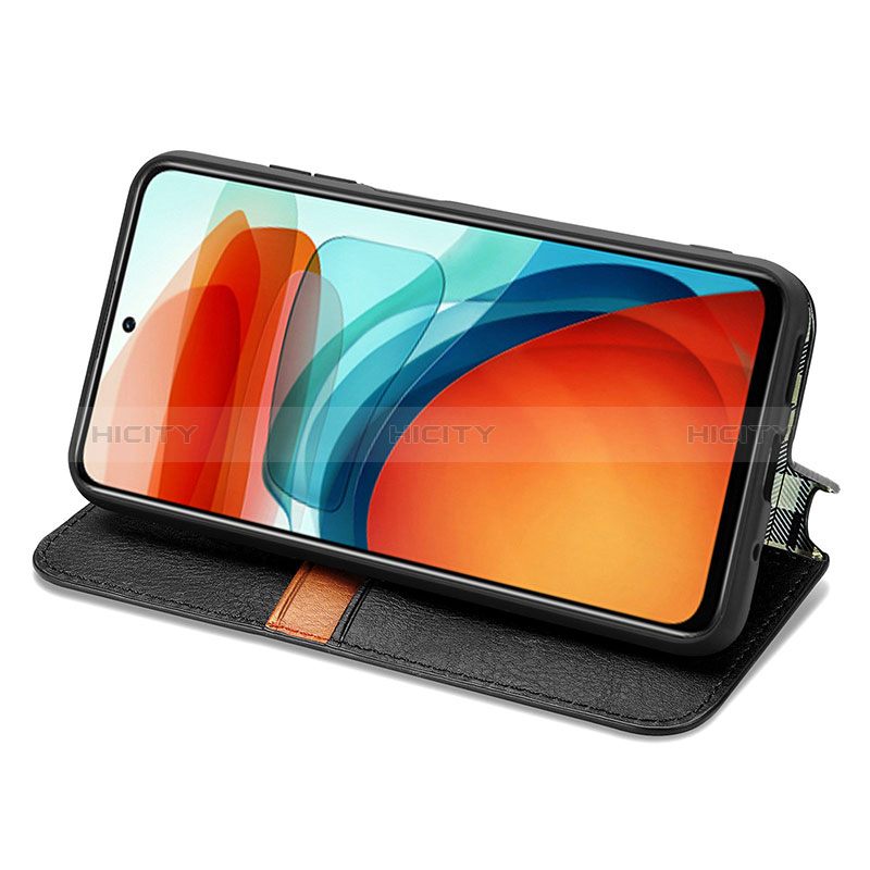 Funda de Cuero Cartera con Soporte Carcasa S01D para Xiaomi Redmi Note 10 Pro 5G