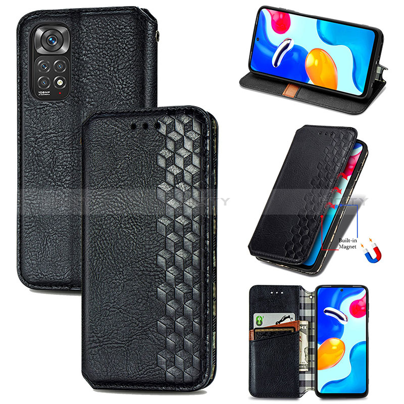 Funda de Cuero Cartera con Soporte Carcasa S01D para Xiaomi Redmi Note 11S 4G