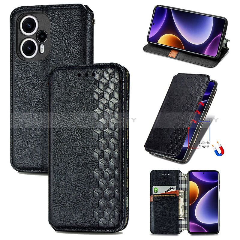 Funda de Cuero Cartera con Soporte Carcasa S01D para Xiaomi Redmi Note 12 Turbo 5G