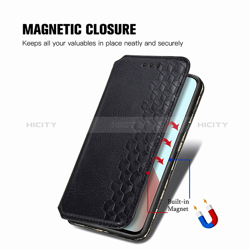 Funda de Cuero Cartera con Soporte Carcasa S01D para Xiaomi Redmi Note 9 5G