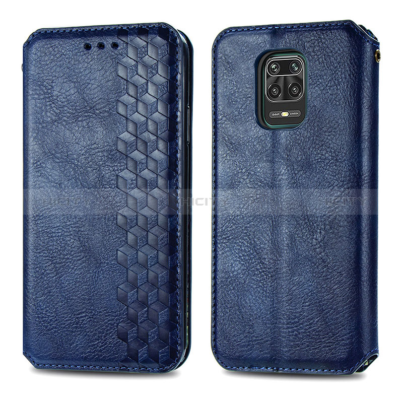 Funda de Cuero Cartera con Soporte Carcasa S01D para Xiaomi Redmi Note 9 Pro