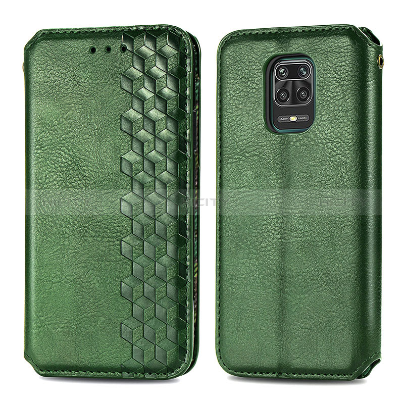 Funda de Cuero Cartera con Soporte Carcasa S01D para Xiaomi Redmi Note 9 Pro