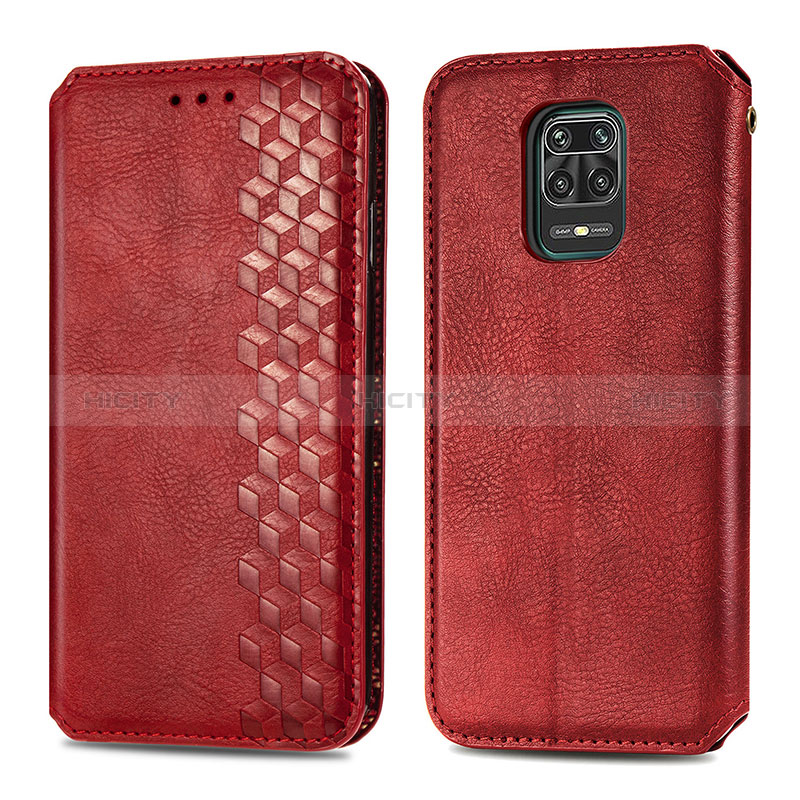 Funda de Cuero Cartera con Soporte Carcasa S01D para Xiaomi Redmi Note 9 Pro