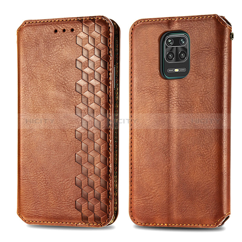 Funda de Cuero Cartera con Soporte Carcasa S01D para Xiaomi Redmi Note 9 Pro Max