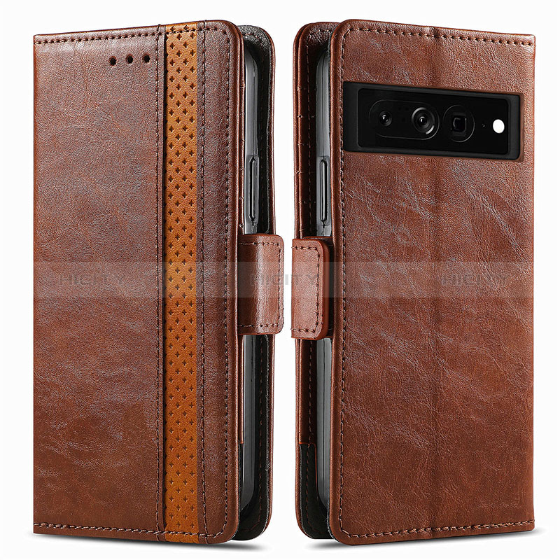 Funda de Cuero Cartera con Soporte Carcasa S02D para Google Pixel 7 Pro 5G