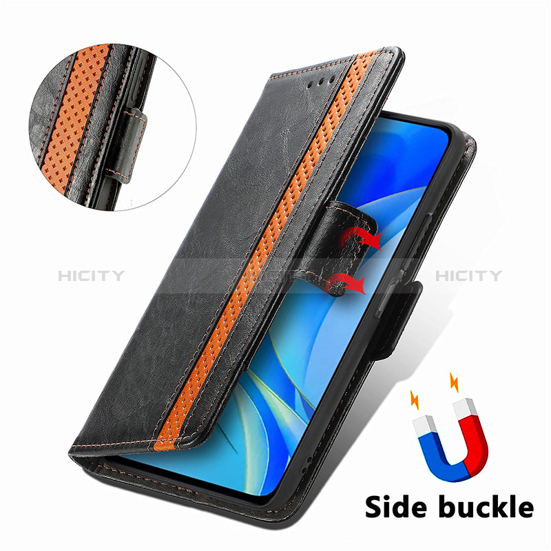 Funda de Cuero Cartera con Soporte Carcasa S02D para Huawei Enjoy 50