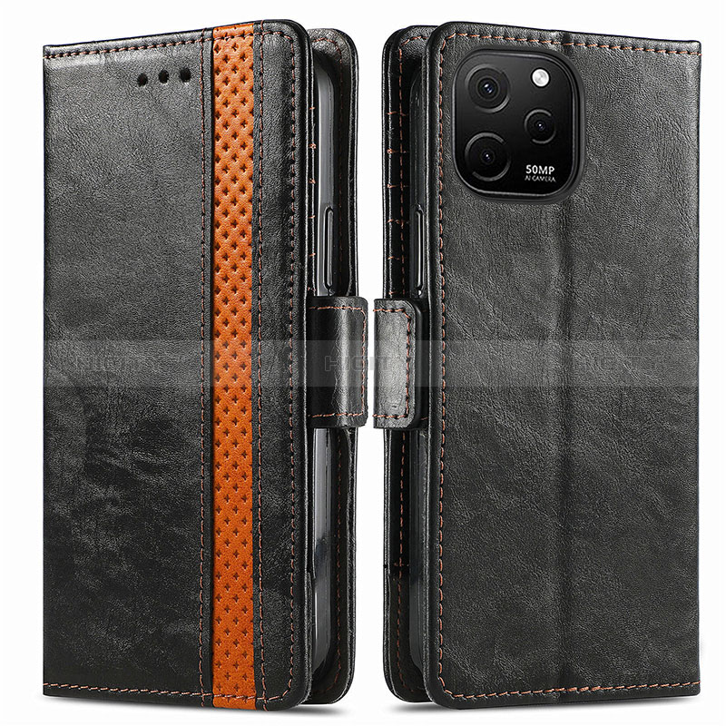 Funda de Cuero Cartera con Soporte Carcasa S02D para Huawei Enjoy 50z