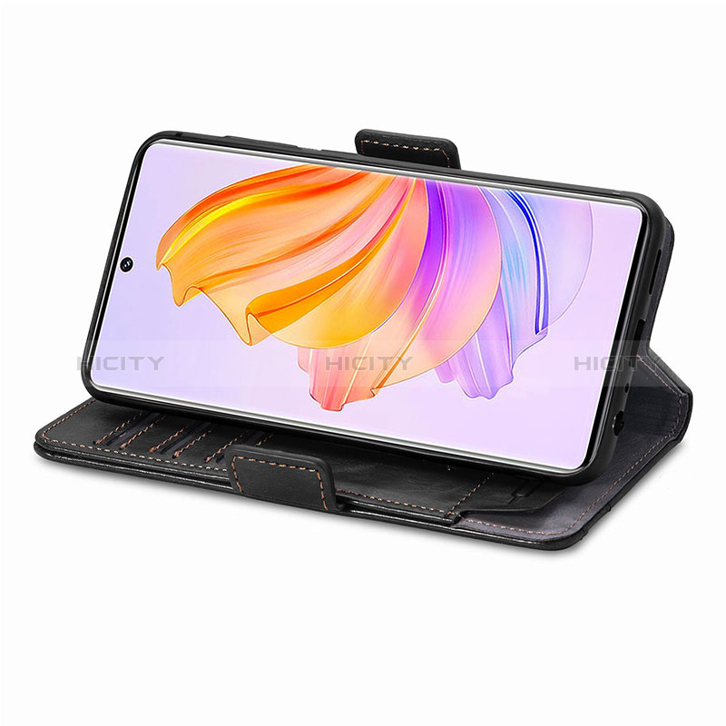 Funda de Cuero Cartera con Soporte Carcasa S02D para Huawei Honor 80 SE 5G