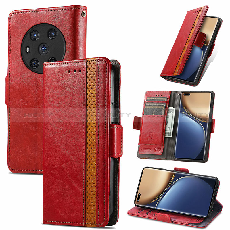 Funda de Cuero Cartera con Soporte Carcasa S02D para Huawei Honor Magic3 5G