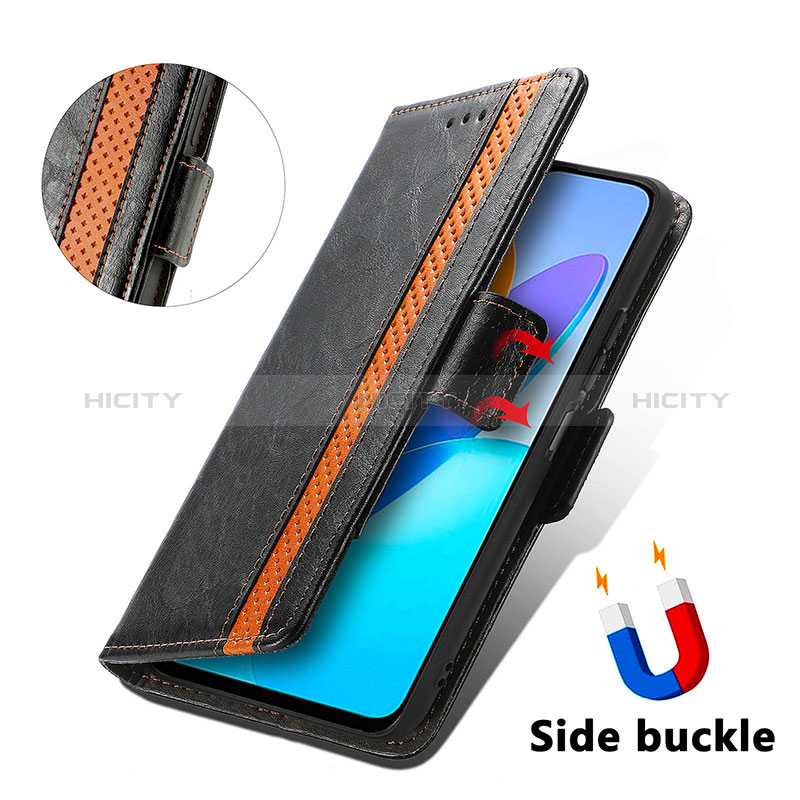 Funda de Cuero Cartera con Soporte Carcasa S02D para Huawei Honor X6 5G