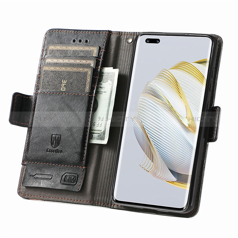 Funda de Cuero Cartera con Soporte Carcasa S02D para Huawei Nova 10 Pro