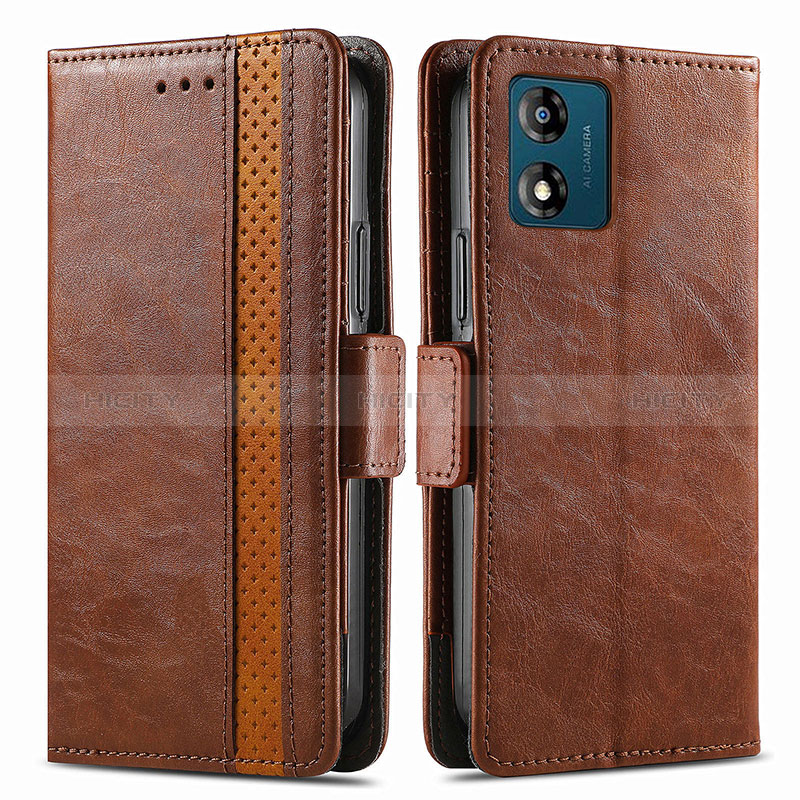 Funda de Cuero Cartera con Soporte Carcasa S02D para Motorola Moto E13