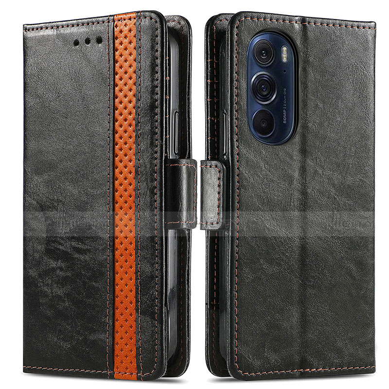 Funda de Cuero Cartera con Soporte Carcasa S02D para Motorola Moto Edge 30 Pro 5G