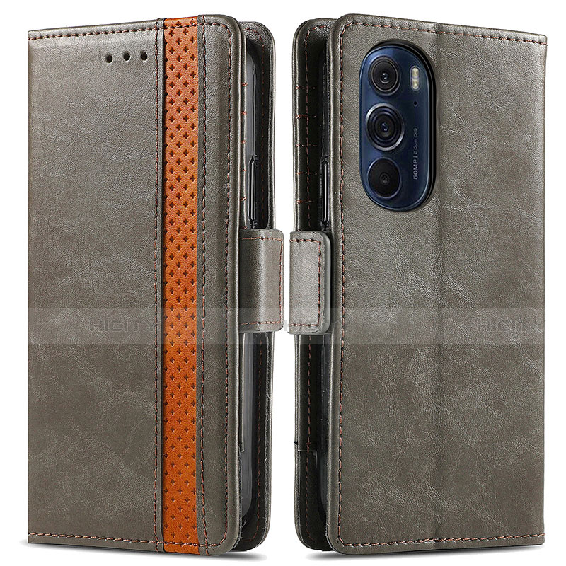 Funda de Cuero Cartera con Soporte Carcasa S02D para Motorola Moto Edge 30 Pro 5G