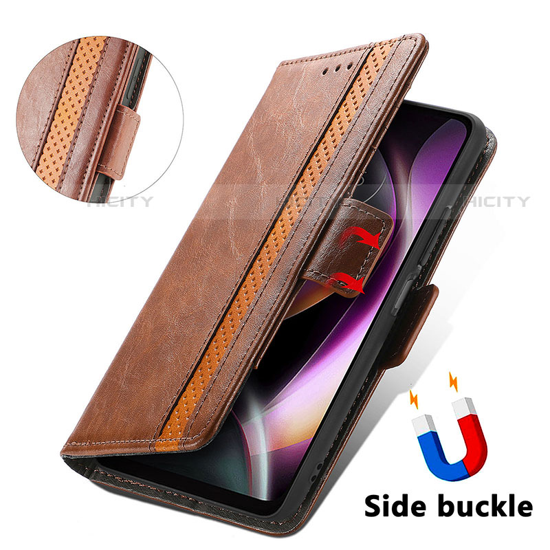 Funda de Cuero Cartera con Soporte Carcasa S02D para Motorola Moto G 5G (2022)