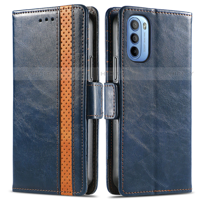 Funda de Cuero Cartera con Soporte Carcasa S02D para Motorola Moto G31