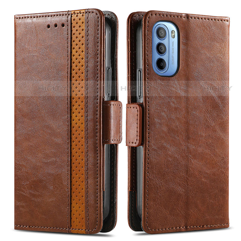 Funda de Cuero Cartera con Soporte Carcasa S02D para Motorola Moto G31