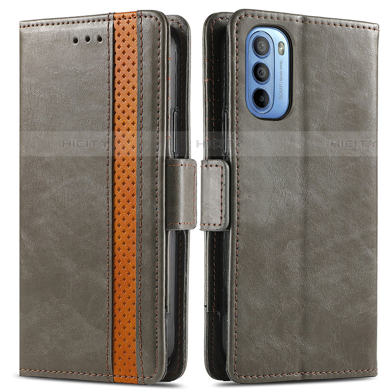 Funda de Cuero Cartera con Soporte Carcasa S02D para Motorola Moto G31