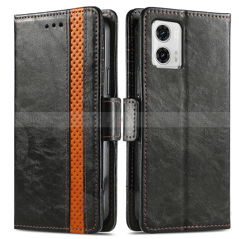 Funda de Cuero Cartera con Soporte Carcasa S02D para Motorola Moto G73 5G