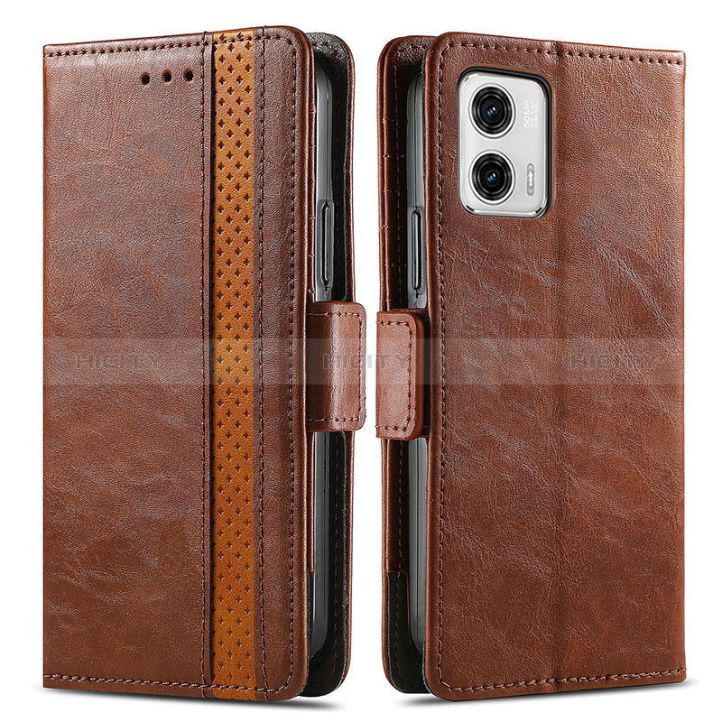 Funda de Cuero Cartera con Soporte Carcasa S02D para Motorola Moto G73 5G