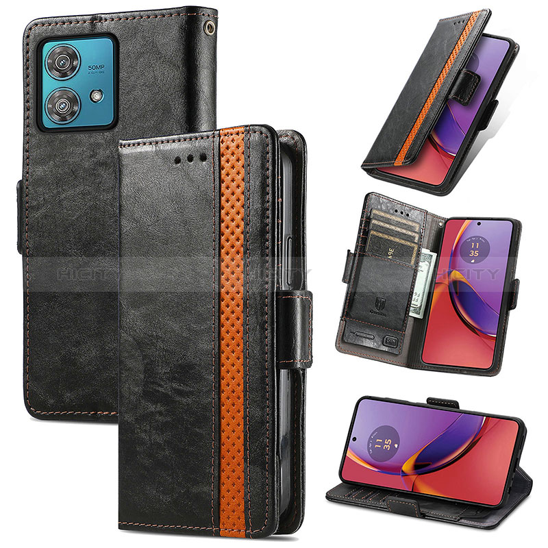 Funda de Cuero Cartera con Soporte Carcasa S02D para Motorola Moto G84 5G