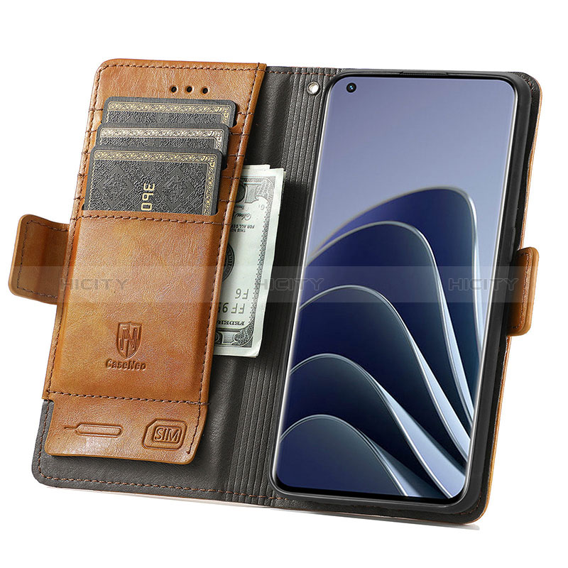 Funda de Cuero Cartera con Soporte Carcasa S02D para OnePlus 10 Pro 5G