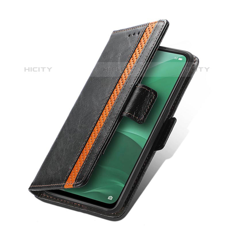 Funda de Cuero Cartera con Soporte Carcasa S02D para Oppo A55S 5G