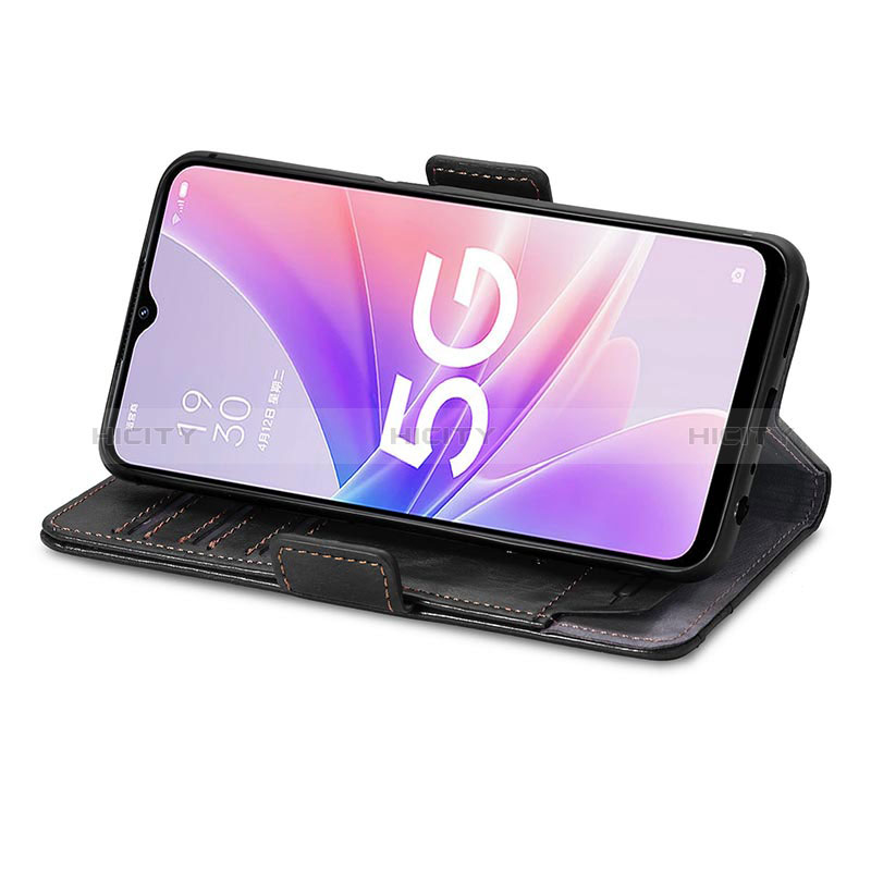 Funda de Cuero Cartera con Soporte Carcasa S02D para Oppo A77 5G