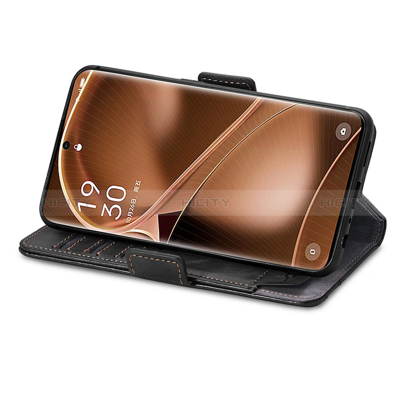 Funda de Cuero Cartera con Soporte Carcasa S02D para Oppo Find X6 5G