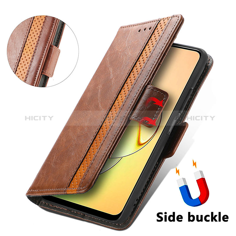 Funda de Cuero Cartera con Soporte Carcasa S02D para Realme 10 4G