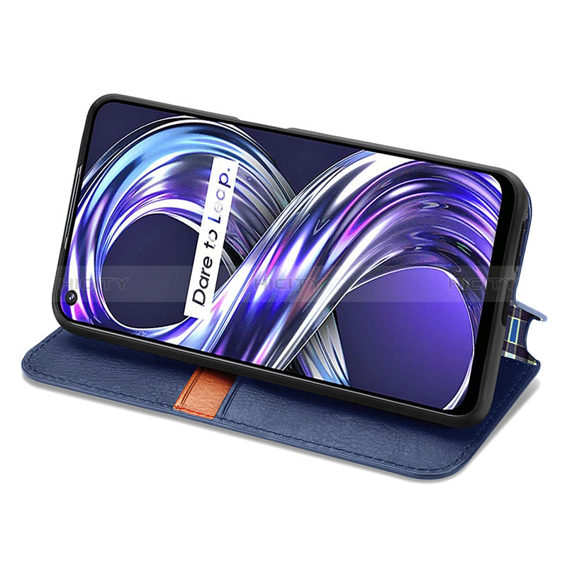 Funda de Cuero Cartera con Soporte Carcasa S02D para Realme 8i