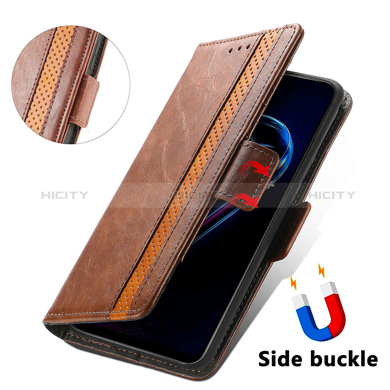 Funda de Cuero Cartera con Soporte Carcasa S02D para Realme 9 Pro+ Plus 5G