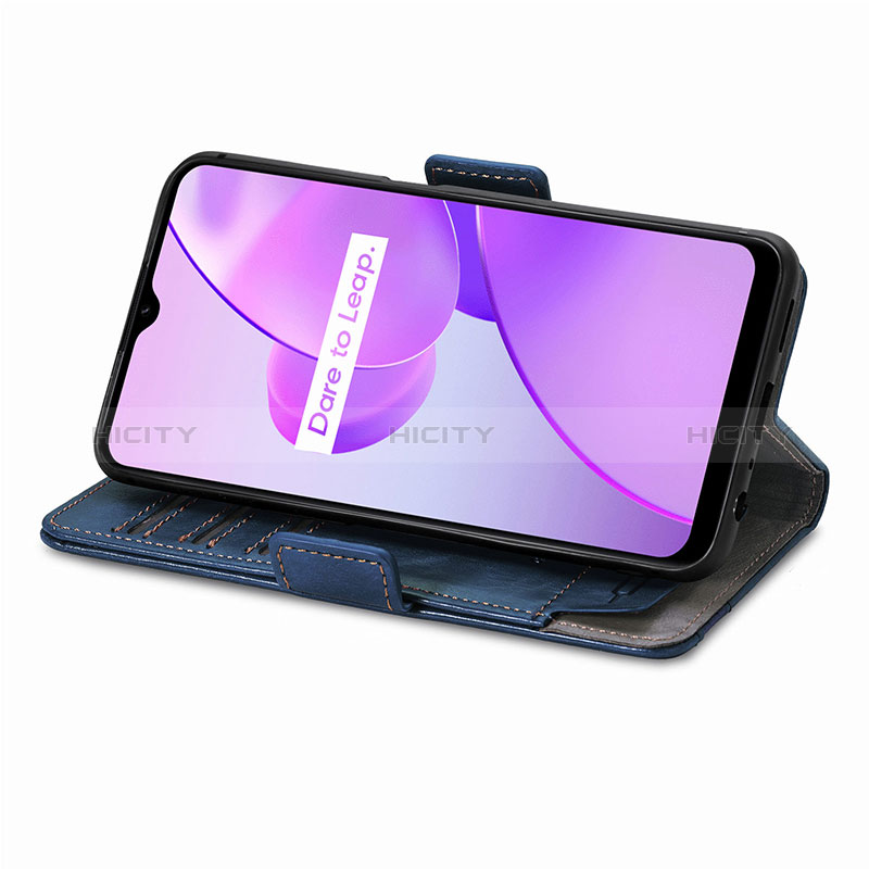 Funda de Cuero Cartera con Soporte Carcasa S02D para Realme C31