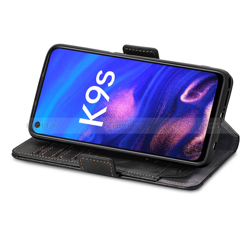 Funda de Cuero Cartera con Soporte Carcasa S02D para Realme Q3s 5G