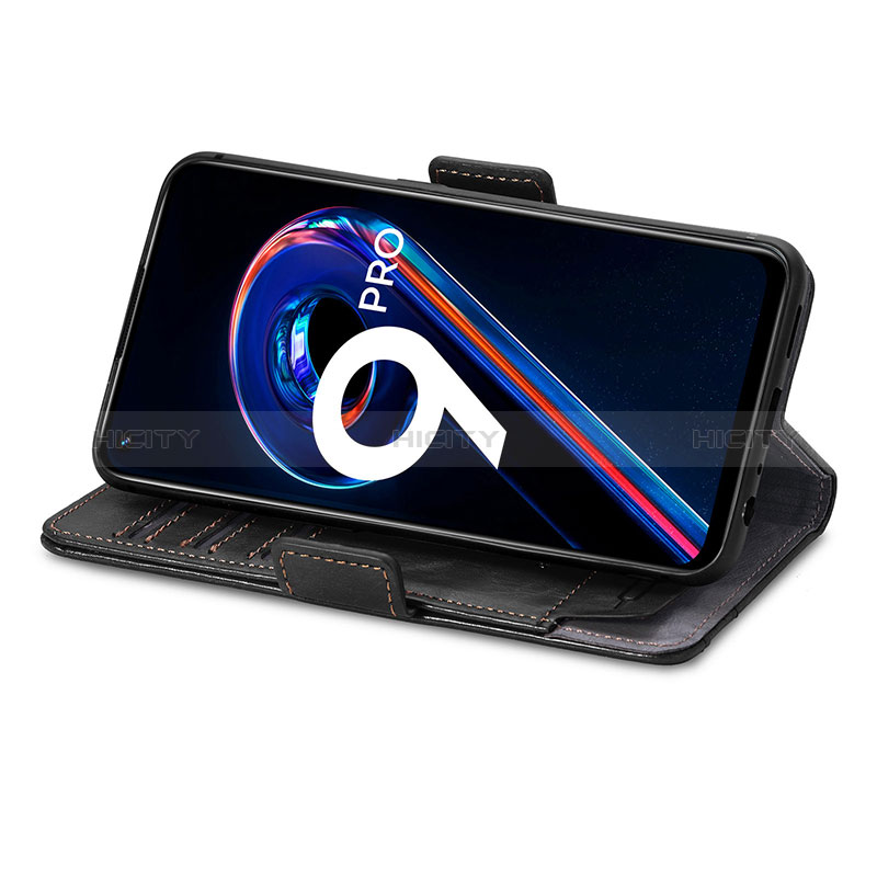 Funda de Cuero Cartera con Soporte Carcasa S02D para Realme Q5 5G