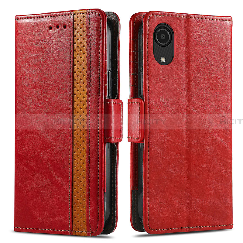 Funda de Cuero Cartera con Soporte Carcasa S02D para Samsung Galaxy A03 Core