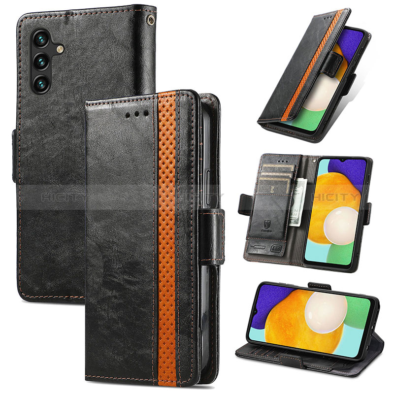 Funda de Cuero Cartera con Soporte Carcasa S02D para Samsung Galaxy A04s