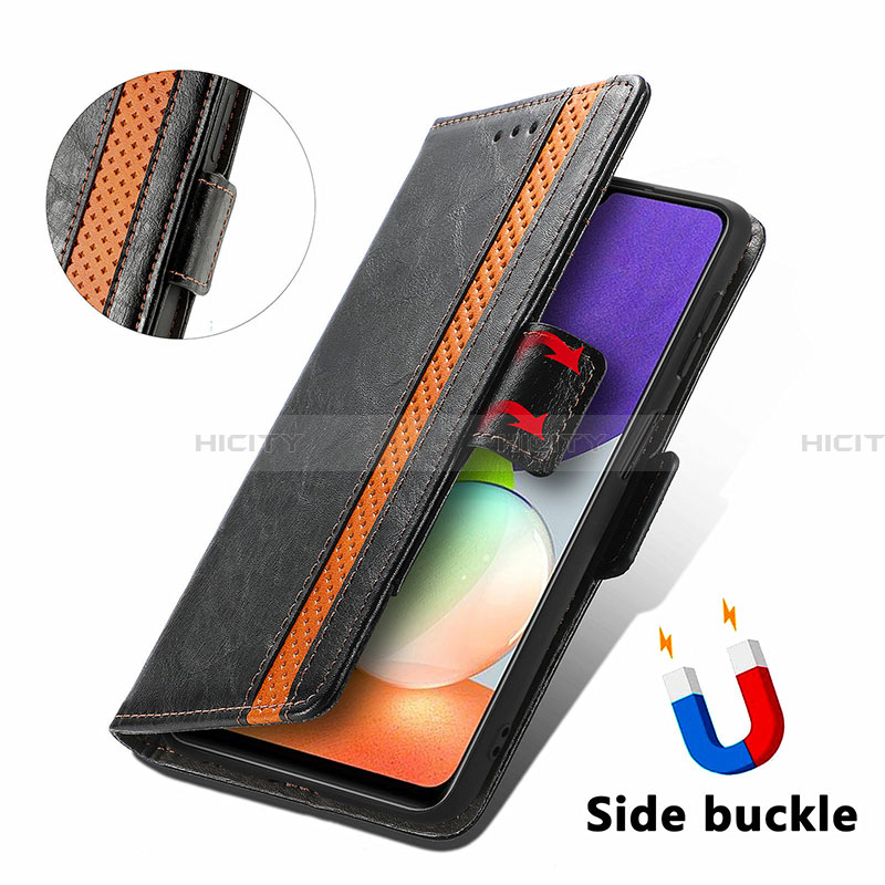 Funda de Cuero Cartera con Soporte Carcasa S02D para Samsung Galaxy A22 4G